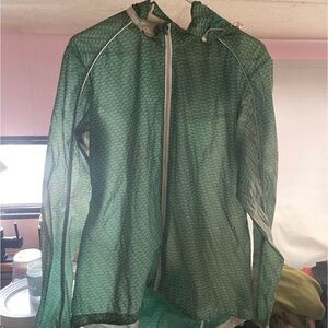 SUGOI Green and White Patterned Jacket